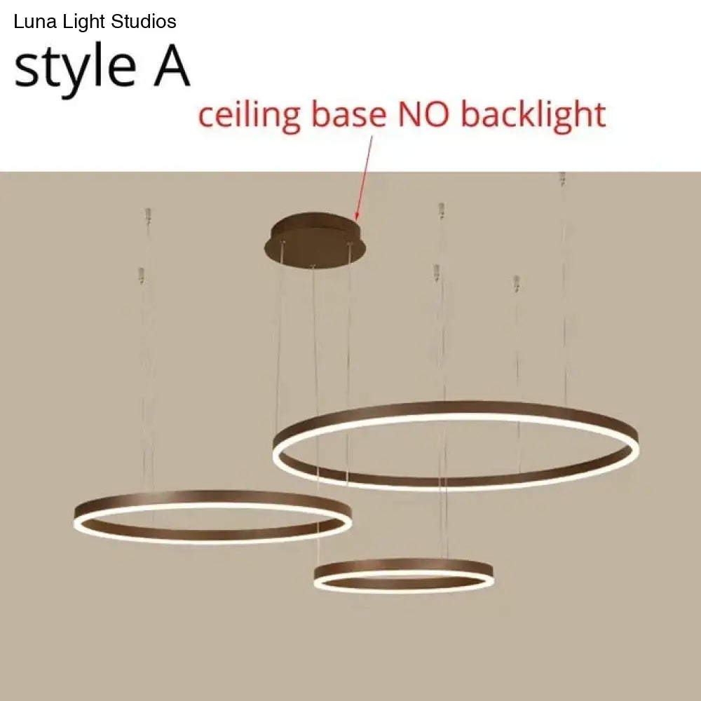 Modern Led Pendant Lights For Living Dining Room Dimmable Suspension Luminaire Suspendu Circular