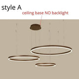 Modern Led Pendant Lights For Living Dining Room Dimmable Suspension Luminaire Suspendu Circular