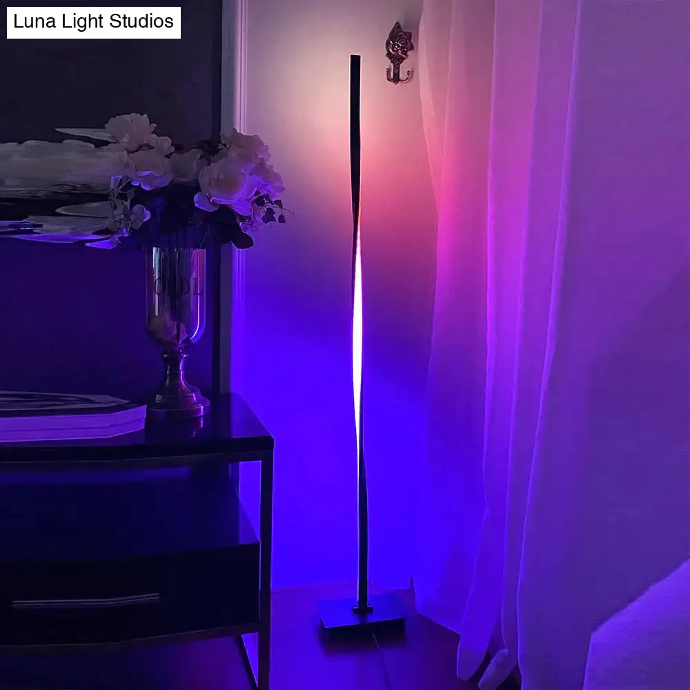 Modern Led Rgb Floor Lights Lighting Living Room Bedroom Decor Lamp Bedside Standing Nordic Indoor