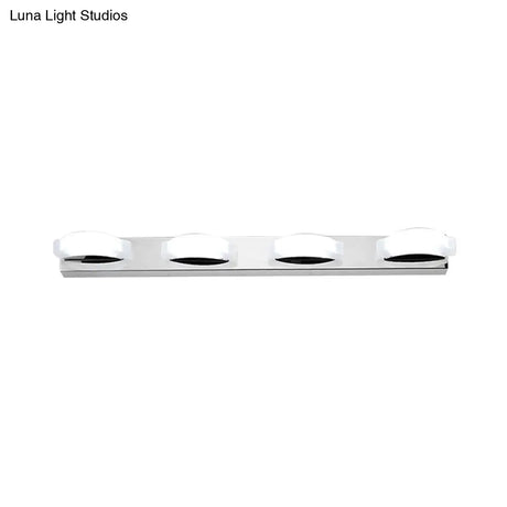 Modern Led Vanity Mirror Light With Rotatable Acrylic Design And Warm/White Lighting - Perfect For