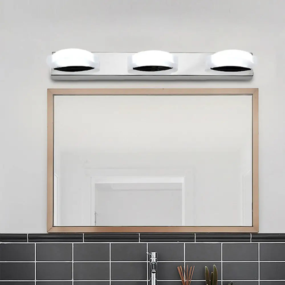 Modern Led Vanity Mirror Light With Rotatable Acrylic Design And Warm/White Lighting - Perfect For