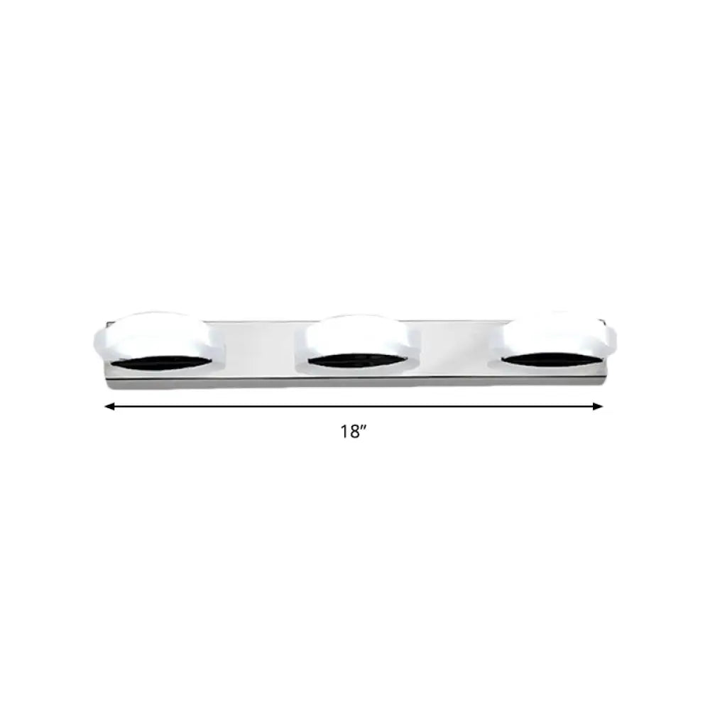 Modern Led Vanity Mirror Light With Rotatable Acrylic Design And Warm/White Lighting - Perfect For