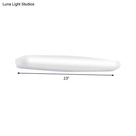 Modern Led Vanity Sconce For Wall Lighting In Warm/White Light - Simple Acrylic Design