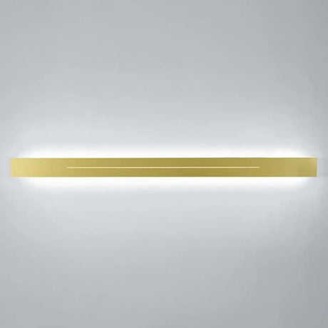 Modern Led Wall Light Fixture: Rectangular Linear Living Room Sconce Lighting Gold / Small White