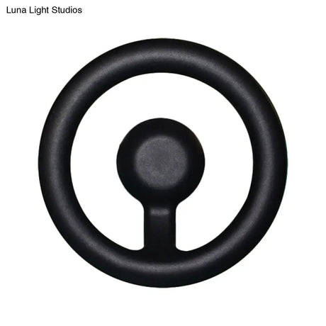 Modern Led Wall Sconce With Black/White Aluminum Shade For Bedroom