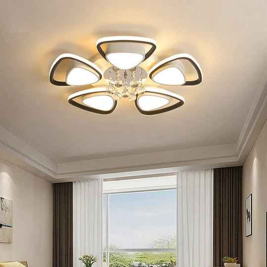 Plafonnier en cristal atmosphérique de haute qualité de luxe de lumière moderne
