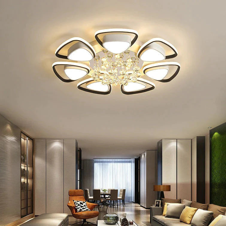 Plafonnier en cristal atmosphérique de haute qualité de luxe de lumière moderne
