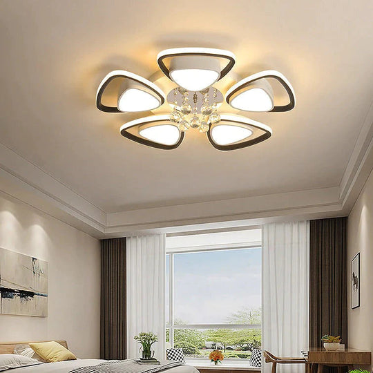 Plafonnier en cristal atmosphérique de haute qualité de luxe de lumière moderne