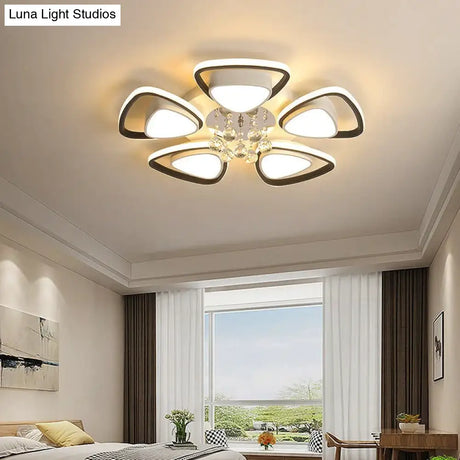 Modern Light Luxury High Grade Atmospheric Crystal Ceiling Lamp Ceiling