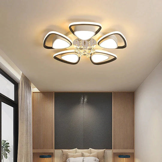 Plafonnier en cristal atmosphérique de haute qualité de luxe de lumière moderne