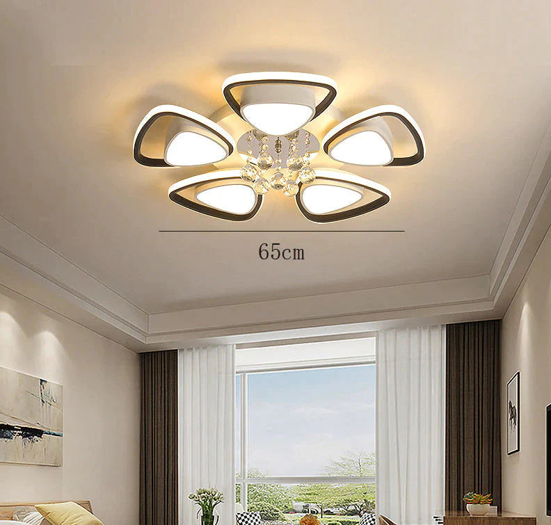 Plafonnier en cristal atmosphérique de haute qualité de luxe de lumière moderne