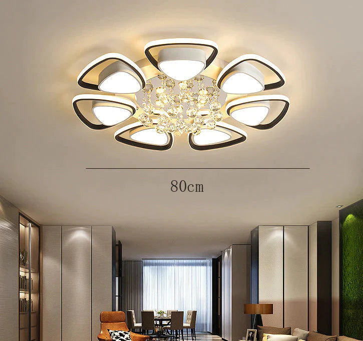 Plafonnier en cristal atmosphérique de haute qualité de luxe de lumière moderne