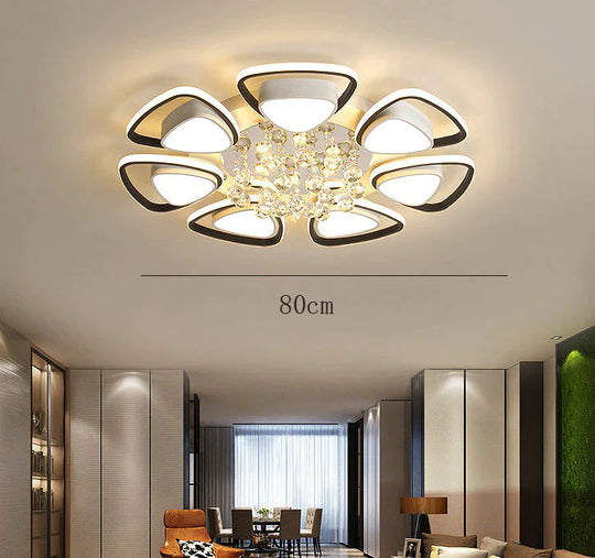 Plafonnier en cristal atmosphérique de haute qualité de luxe de lumière moderne
