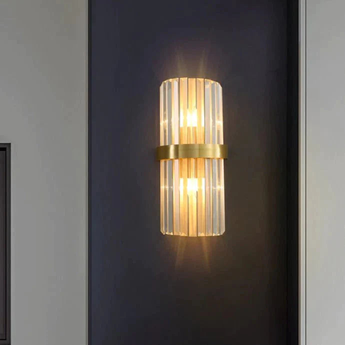Lampe de mur en cuivre de fond de salon de luxe de lumière moderne