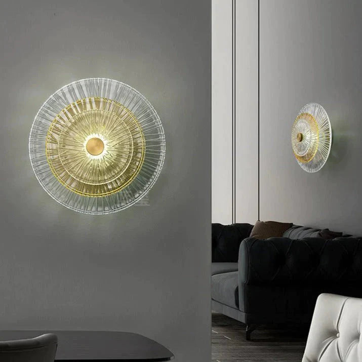 Lampe de mur en cuivre de chambre à coucher de salon de luxe de lumière moderne