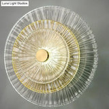 Modern Light Luxury Living Room Bedroom Copper Wall Lamp D280Mm Lamps