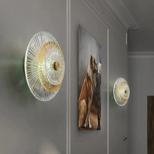 Lampe de mur en cuivre de chambre à coucher de salon de luxe de lumière moderne