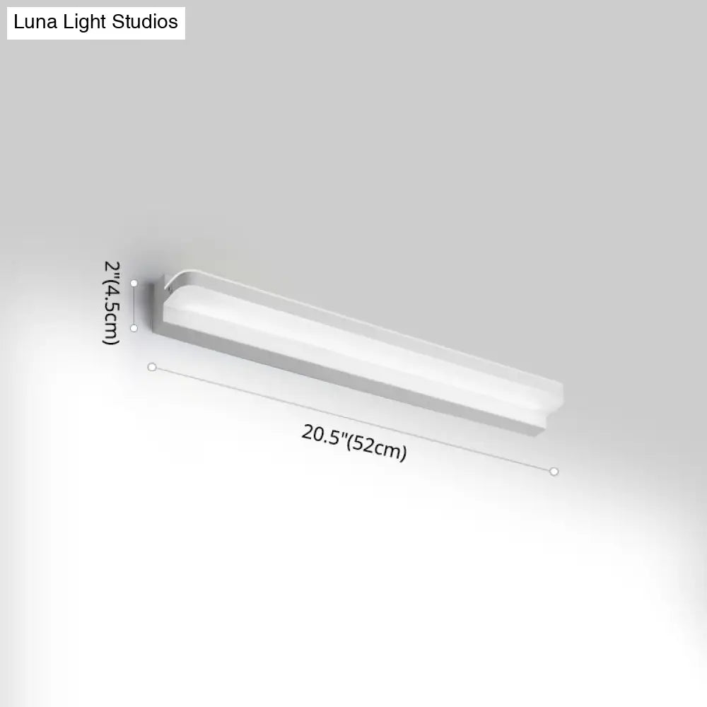 Modern Linear Vanity Wall Lamp Stylish Bathroom Lighting Solution With Multiple Sight Options
