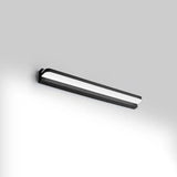 Modern Linear Vanity Wall Lamp Stylish Bathroom Lighting Solution With Multiple Sight Options Black