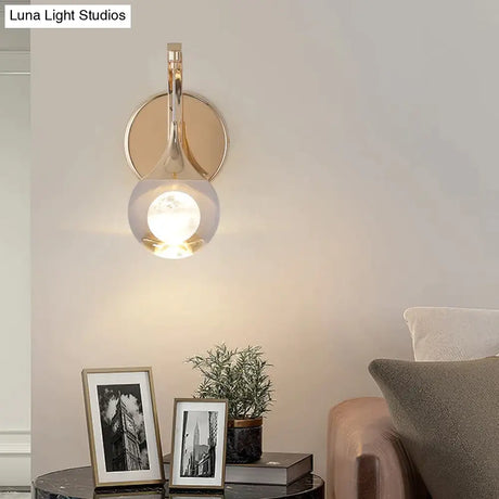 Modern Luxurious Crystal Led Wall Lamp Sconce for Bedroom Wall Lamp