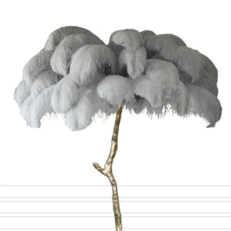 Modern Luxury Feather Floor Lamp Living Room Decoration Light Stand Light Decorative Standing Indoor