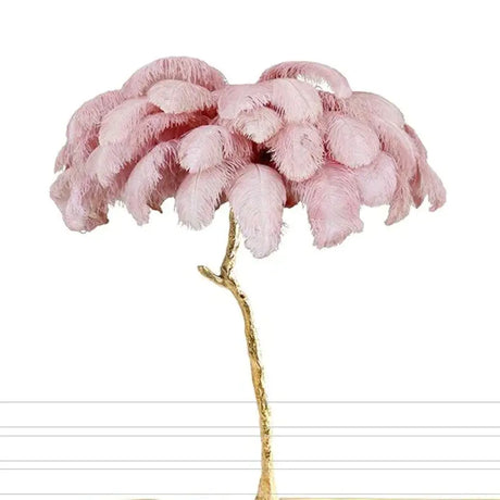 Modern Luxury Feather Floor Lamp Living Room Decoration Light Stand Light Decorative Standing Indoor