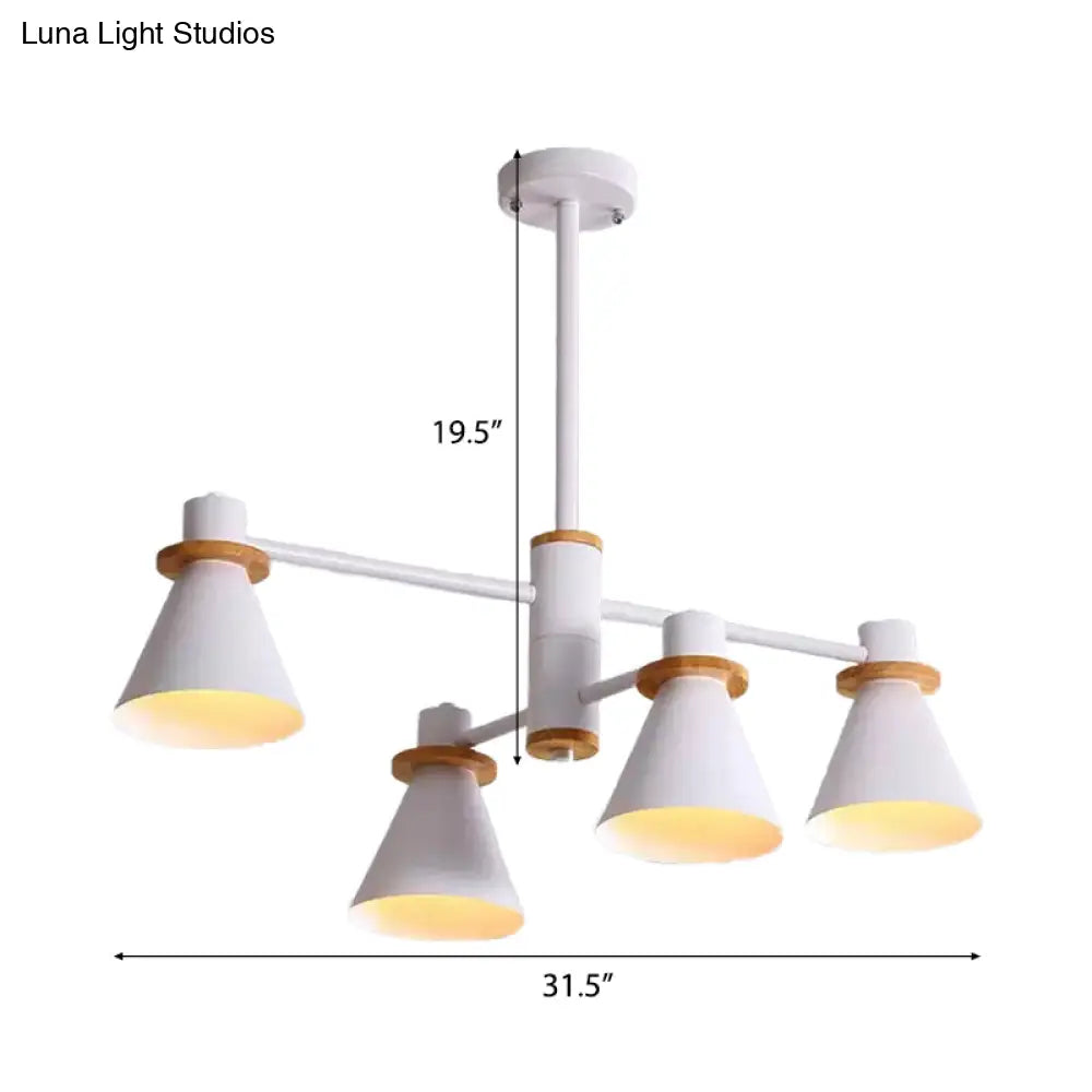 Modern Macaron Pendant Light: Stylish Metallic Chandelier For Child Bedroom