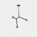 Post-Modern Metal Pendant Ceiling Light Fixture - Branches Design 6 / Black