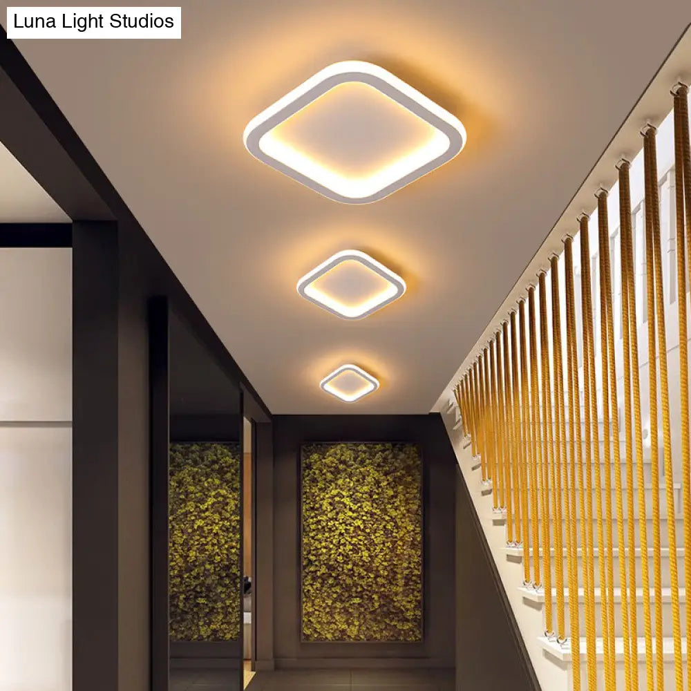 Modern Metal Geometric Led Ceiling Light Fixture | Flush Mount