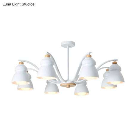 Modern Metal Gourd Pendant Chandelier: Stylish Bedroom Hanging Light Fixture