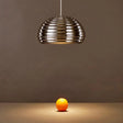 Modern Metal Pendant Light: Sleek Chrome Down-Lighting For Bedroom