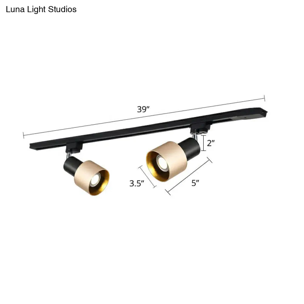 Modern Metal Track Lighting Fixture - Grenade Shaped Design For Living Room 2 / Gold