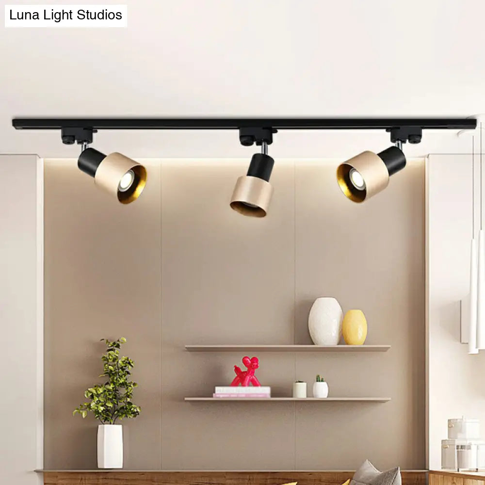Modern Metal Track Lighting Fixture - Grenade Shaped Design For Living Room
