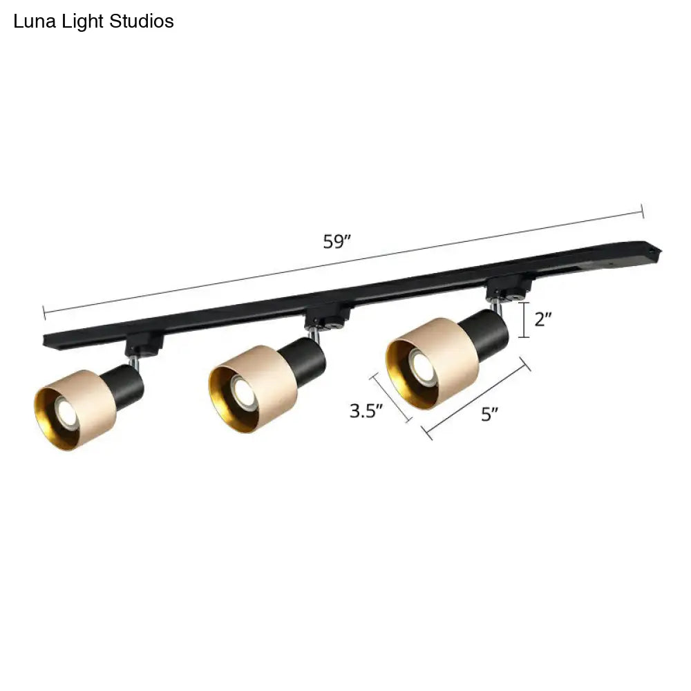 Modern Metal Track Lighting Fixture - Grenade Shaped Design For Living Room 3 / Gold