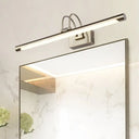 Modern Metallic Arc Led Vanity Light Fixture With Acrylic Shade - 16.5/20.5 W Nickel Finish / 16.5
