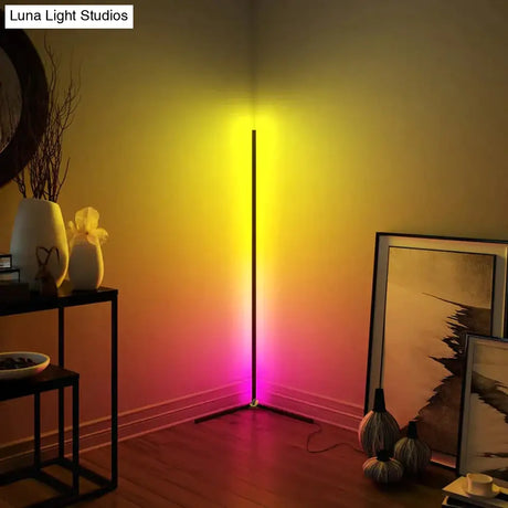 Modern Minimalism Corner Floor Lamp Colorful Bright Light Indoor Atmosphere Lights Home Bedroom