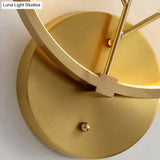 Modern Minimalist Bedroom Headlights With All-Copper Wall Lamps Copper
