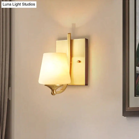 Modern Minimalist Creative Living Room Lamp Bedroom Headlight Aisle Copper Wall Lamp Copper Wall Lamps