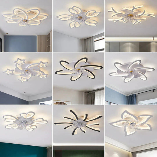 Plafonnier ventilateur pissenlit minimaliste moderne