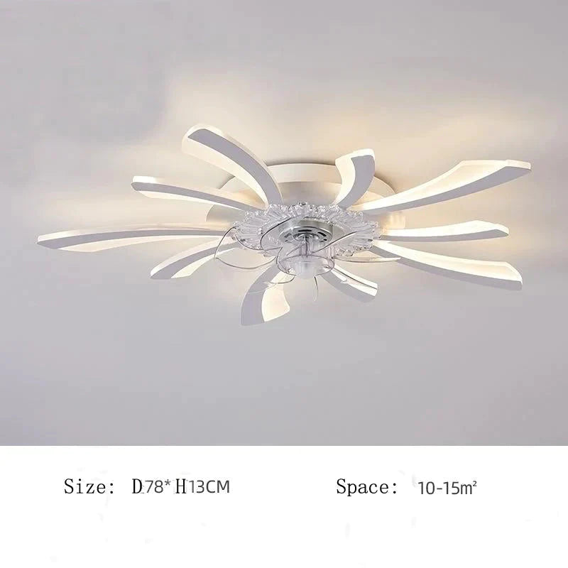 Plafonnier ventilateur pissenlit minimaliste moderne