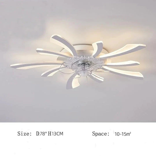 Plafonnier ventilateur pissenlit minimaliste moderne