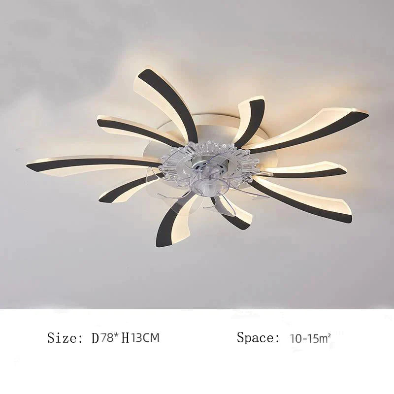 Plafonnier ventilateur pissenlit minimaliste moderne