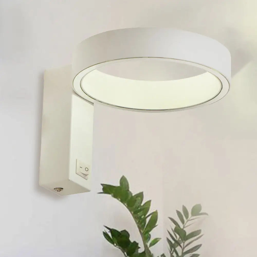 Modern Minimalist Led Wall Sconce With Adjustable Aluminum Fixture Warm Or White Light For Living