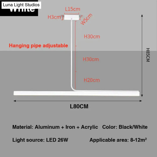 Modern Minimalist Long Bar creative Pendant Light for Dining room Kitchen pendant Light