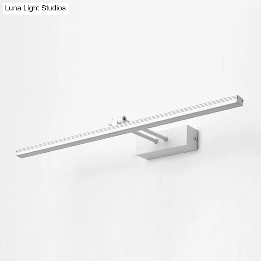 Modern Minimalist Metal Single Vanity Light&#X2014;Linear Style