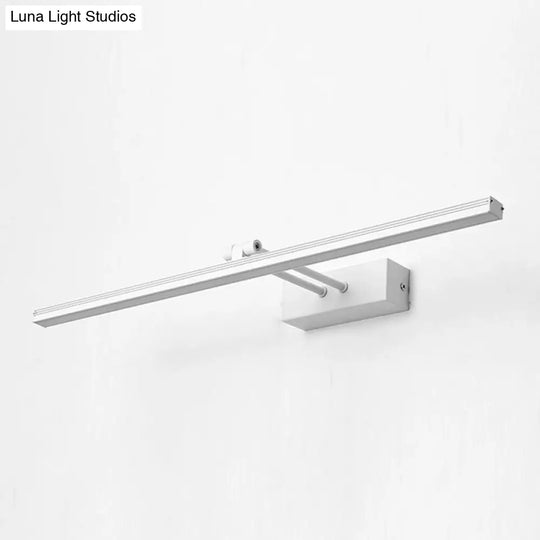 Modern Minimalist Metal Single Vanity Light&#X2014;Linear Style