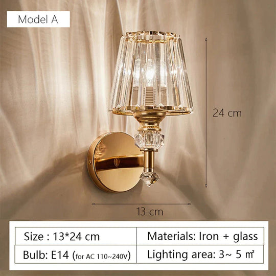 Applique murale minimaliste moderne avec abat-jour en verre pour éclairage de chevet éclairage de salon