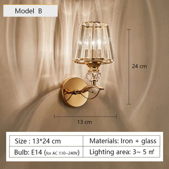 Applique murale minimaliste moderne avec abat-jour en verre pour éclairage de chevet éclairage de salon