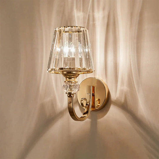Applique murale minimaliste moderne avec abat-jour en verre pour éclairage de chevet éclairage de salon