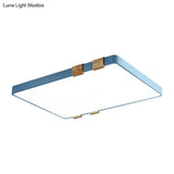 Modern Nordic Acrylic Flush Mount Ceiling Light Fixture - 1 - Light Rectangular Lamp In